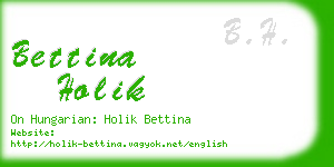 bettina holik business card